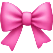 Pink bow sticker