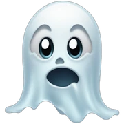 Shocked ghost sticker