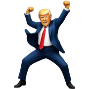 trump dancing sticker