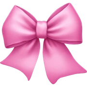 Pink bow sticker