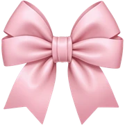 light pink bow on light pink bow sticker