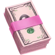 Pink money sticker