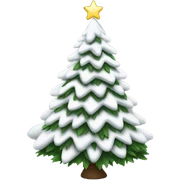 White Christmas tree sticker