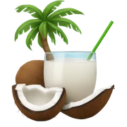Coconut drink sticker