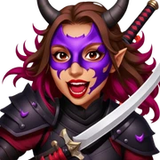 Demon-Horned Warrior sticker