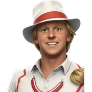 smiling boy in collared shirt sticker
