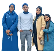 group of friends outdoors sticker