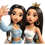 selfie of stylish friends sticker