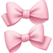 Light pink bows sticker