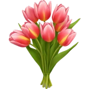 Tulip bouquet sticker