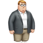Rainbow peter griffin sticker