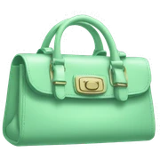 mint green purse sticker