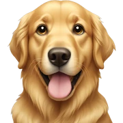 golden retriever sticker