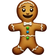 Gingerbread man sticker