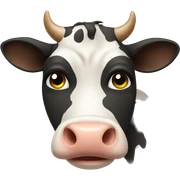 Cow sticker