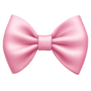 light pink bow on light pink bow sticker
