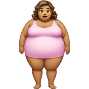 fat woman sticker