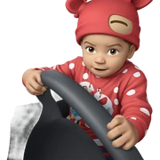 boy in car interior sticker