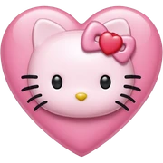 hello kitty heart sticker