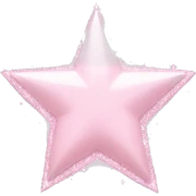 pale pink star sparkle sticker