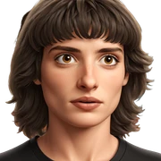 realistic portrait of girl sticker