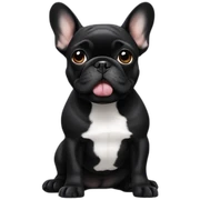 black french bulldog sticker