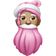 Pink Christmas sticker