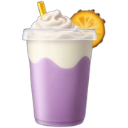 Taro milk tea with tapiocca boba sticker