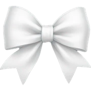 White bow sticker