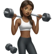 girl in gym  sticker