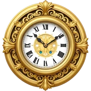 Fancy clock sticker
