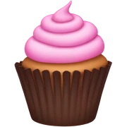 Pink cupcake sticker
