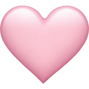 light pink heart sticker