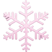 pastel pink snowflake  sticker