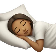 Girl with brunette hair sleeping  sticker