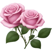 pink and blue rose sticker