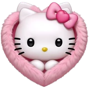 hello kitty heart sticker