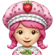 Strawberry shortcake cartoon character ￼ sticker