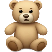 beige teddy bear sticker