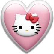 hello kitty heart sticker
