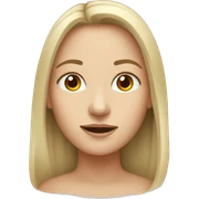 White woman  sticker