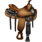 a western saddle sticker