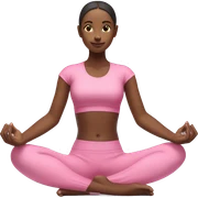 girl pose yoga with pink clothes  sticker