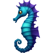 demon seahorse sticker