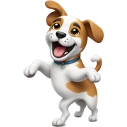 Dog dancing  sticker