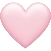 Pastel pink heart sticker