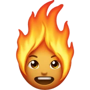 fire on fire sticker