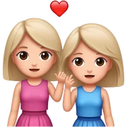 Girl and girl  sticker
