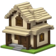 Minecraft house sticker