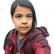 outdoor portrait of a boy sticker
